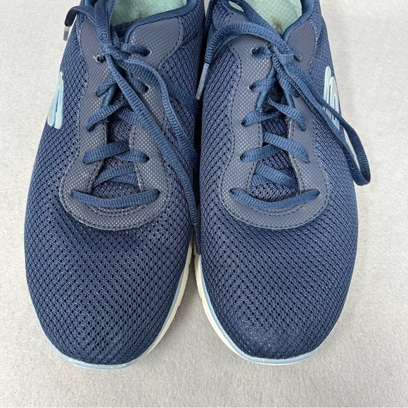 Skechers Flex Appeal Shoes Womens 8 Blue Running Shoes Sneakers 149303 - Picture 6 of 11